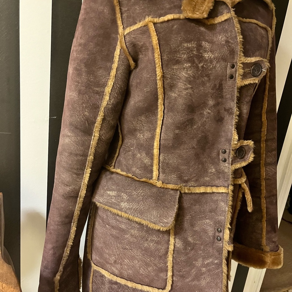 INC International Concepts Brown Teddy Jacket - Picture 4 of 5